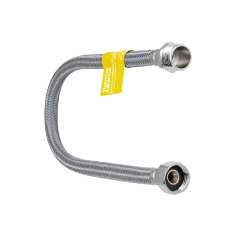 Гнучка підводка для води 1/2"x1/2" Thermo Alliance Forte нейлон латунь 600 мм