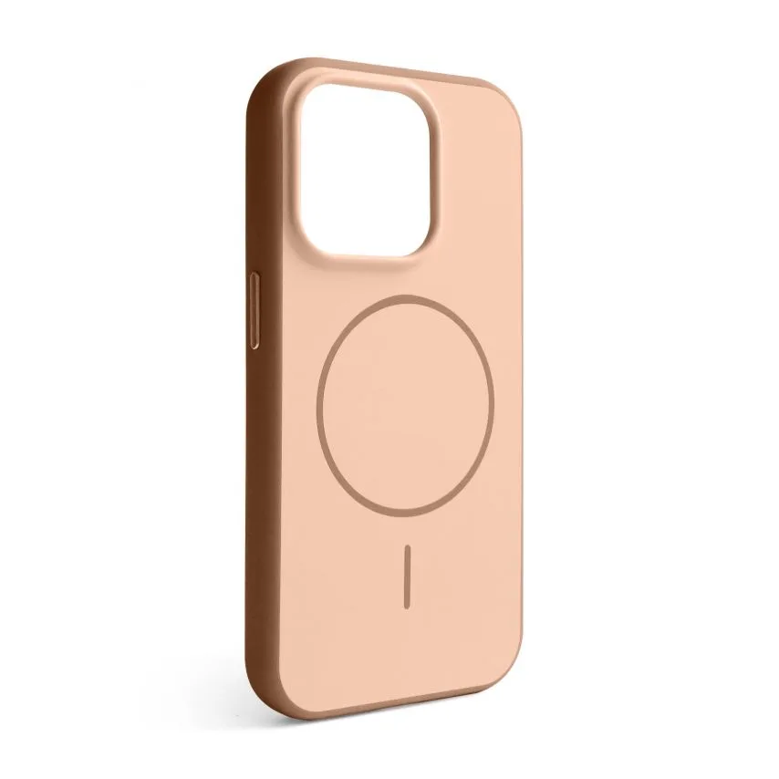 Чохол Soft Matte MagSafe TPU PC для iPhone 15 Pro Max бежевий