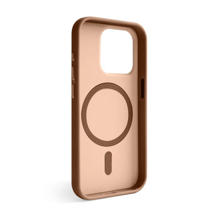 Чохол Soft Matte MagSafe TPU PC для iPhone 15 Pro Max бежевий