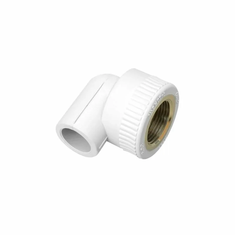 Кутик PPR 32x1" 90° ВР Білий Поліпропілен/Латунь