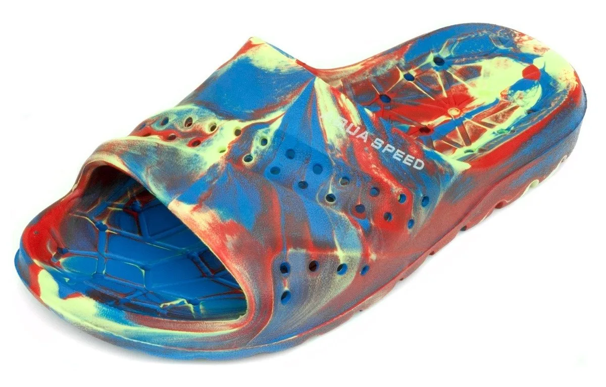 Шлепанцы AQUA SPEED EVA 32 синий красный желтый для детей