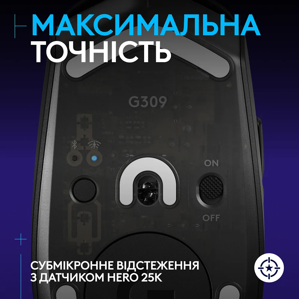Миша Logitech оптична середня бездротова Bluetooth чорна 100-25600 dpi