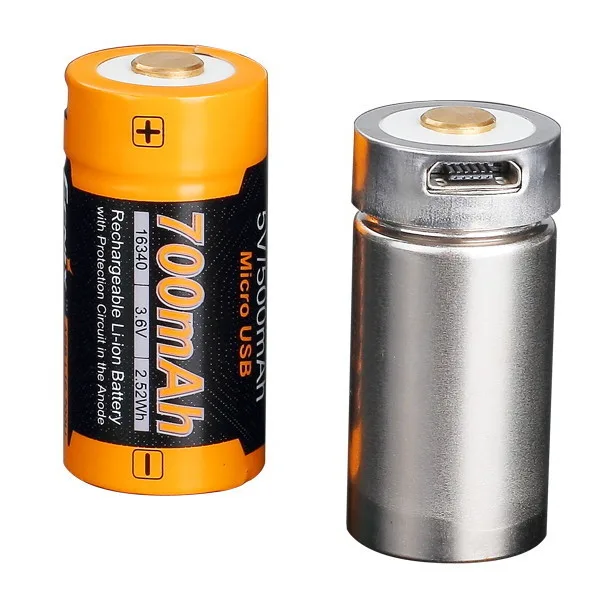 Акумулятор Fenix Li-ion 16340 700 мАч micro USB