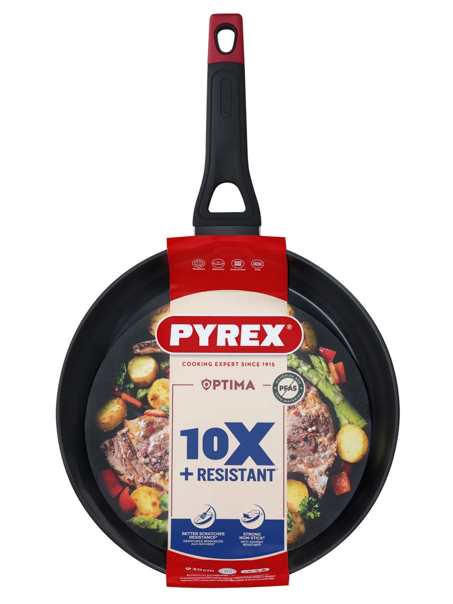 Сковорода Pyrex кований алюміній 30 см чорна