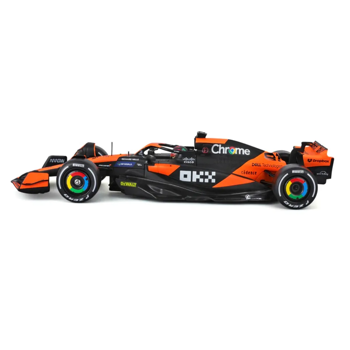 Авто-конструктор Bburago пластик 1:24 чорний з помаранчевим