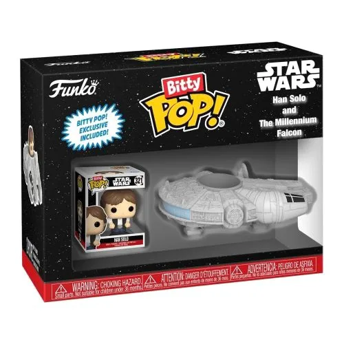 Набір фігурок Funko Bitty Pop! Ride Хан Соло та Тысячолітній сокіл 2,54 см