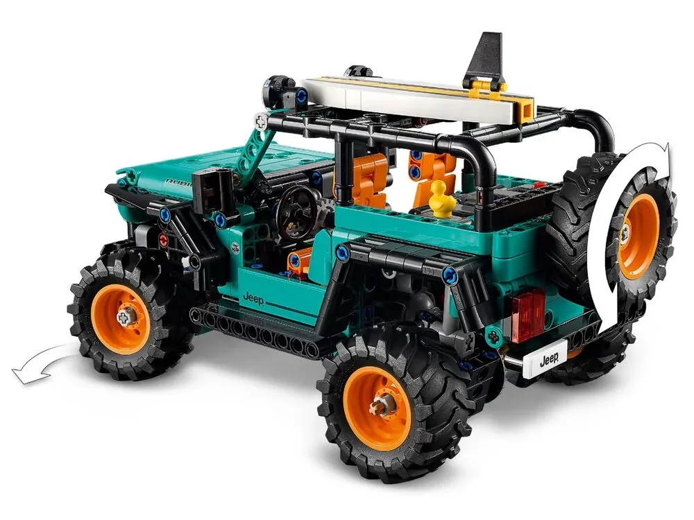 Конструктор LEGO Technic позашляховик Jeep Wrangler Rubicon різнокольоровий