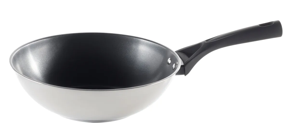 Сковорода WOK PYREX нержавіюча сталь 28 см чорна