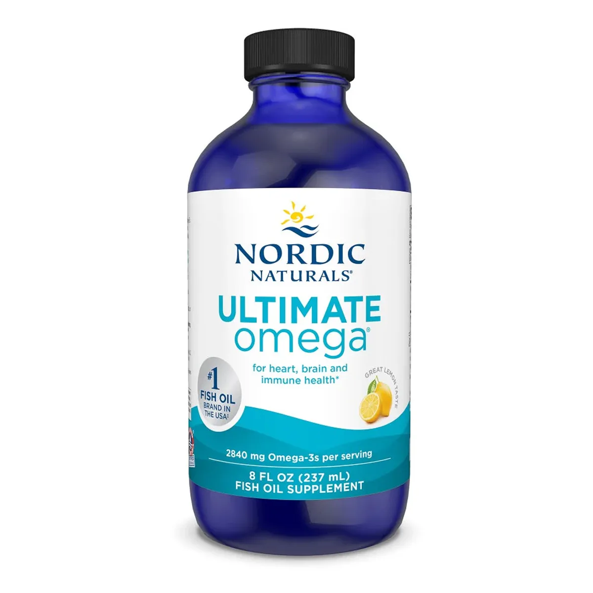 Ultimate Omega Nordic Naturals рідкі капсули 237 мл Омега-3 з лимонним смаком