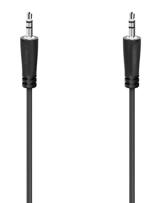 Кабель jack 3.5 > jack 3.5 (M/M) Hama 3м, чорний