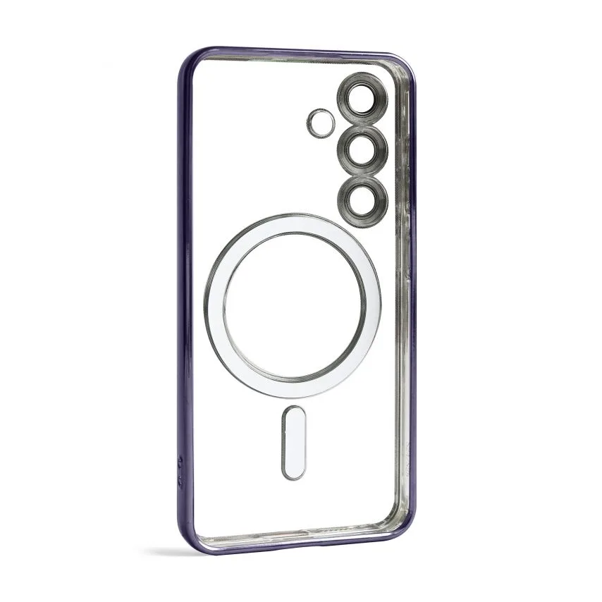 Чохол MagSafe для Samsung фіолетовий силікон пластик S24/S25