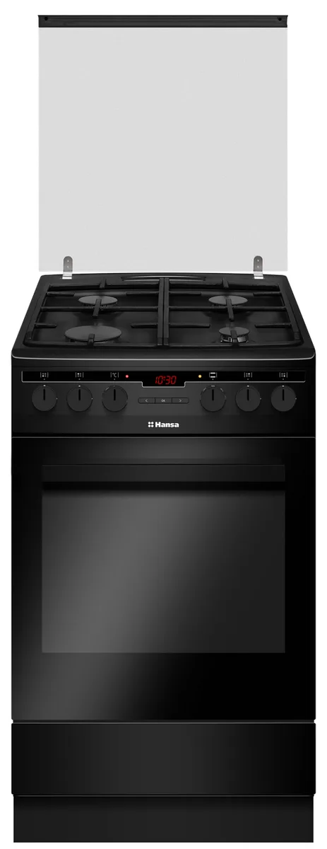 Комбінована плита Hansa Емаль 50х85х60 см Чорна