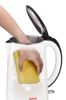 Електрочайник Tefal Safe to Touch 1.7л, Strix, пластиковий, білий глянцевий.