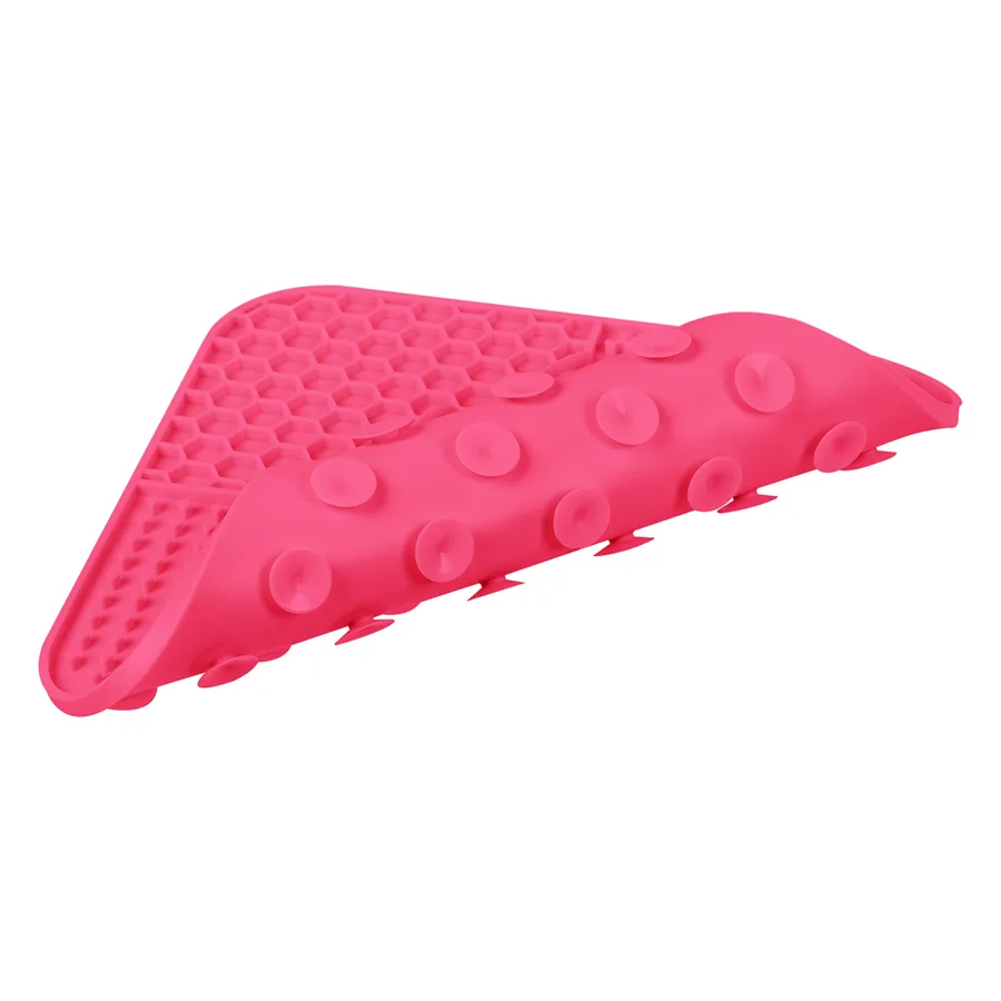 Килимок для злизування WAUDOG Silicone 19х19 см силіконовий рожевий