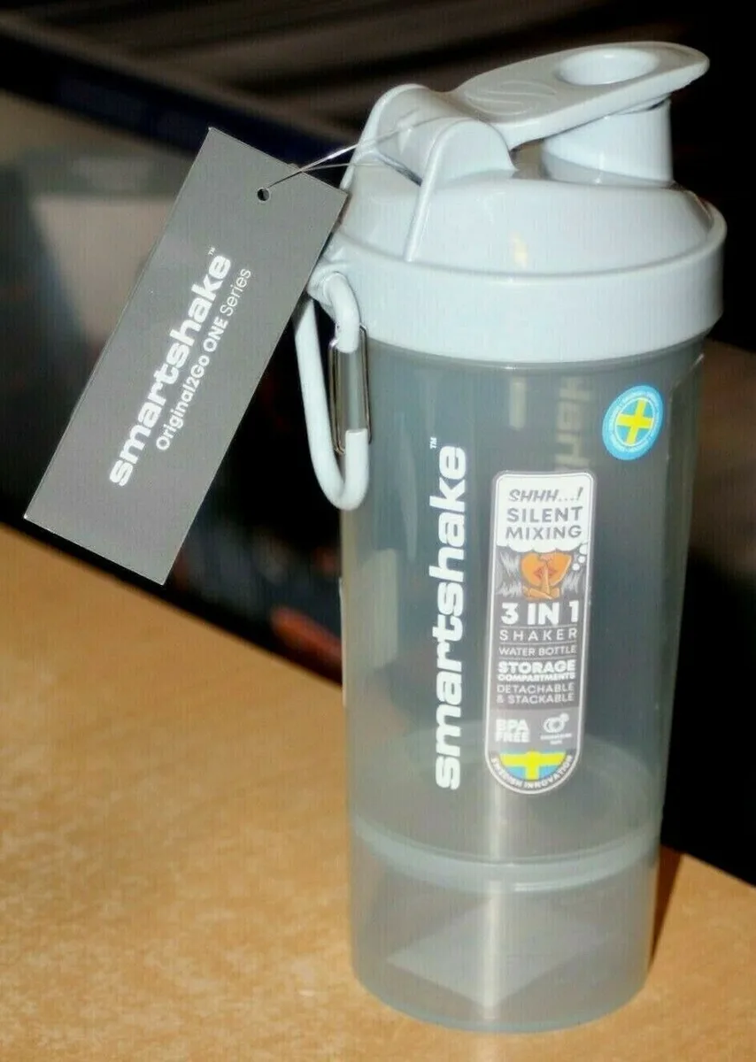 Шейкер спортивний SmartShake пластик 800 мл сірий