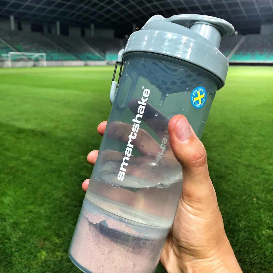 Шейкер спортивний SmartShake пластик 800 мл сірий