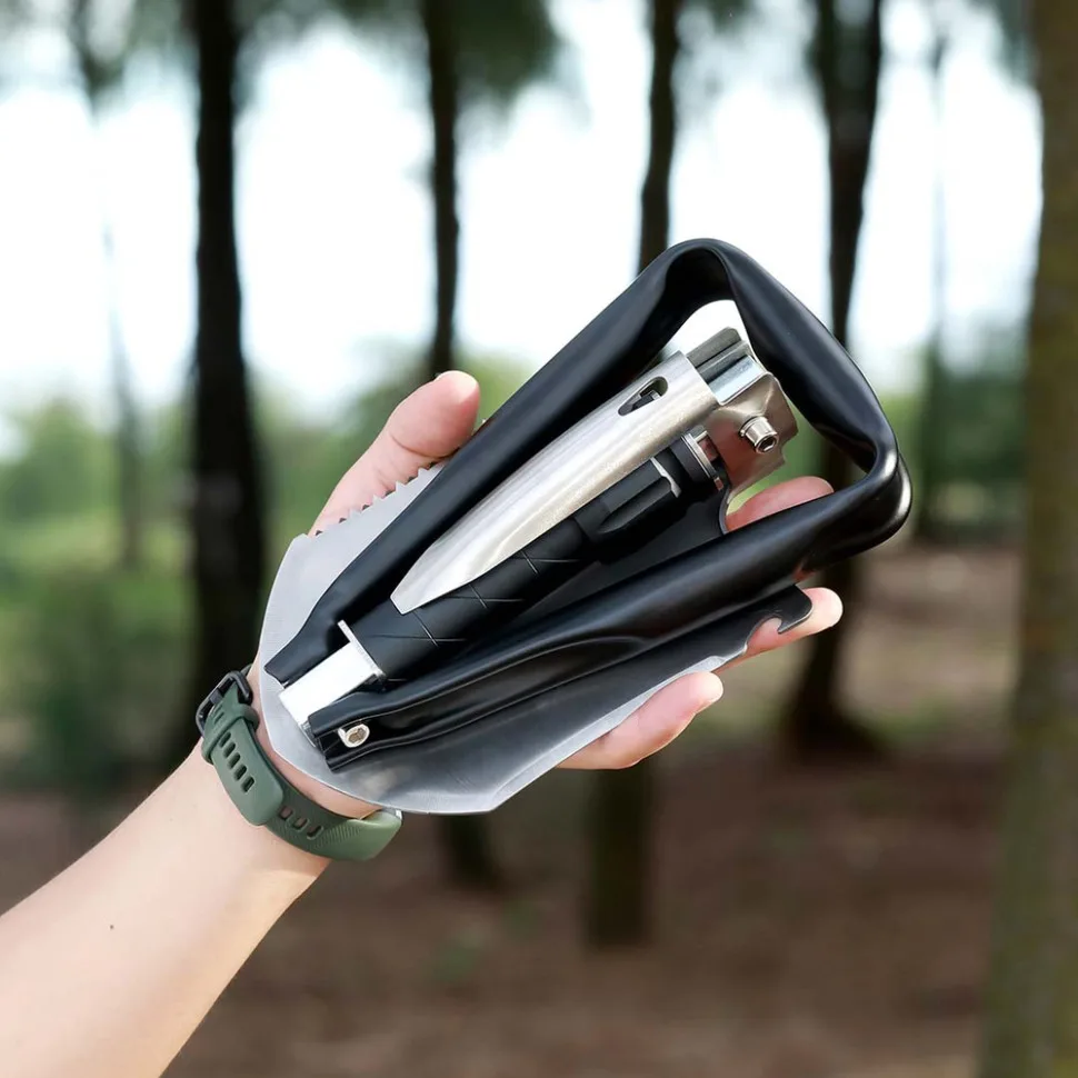 Складна лопата NexTool сталь 2Cr13 500х115 мм чорна