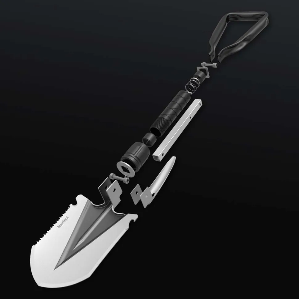 Складна лопата NexTool сталь 2Cr13 500х115 мм чорна