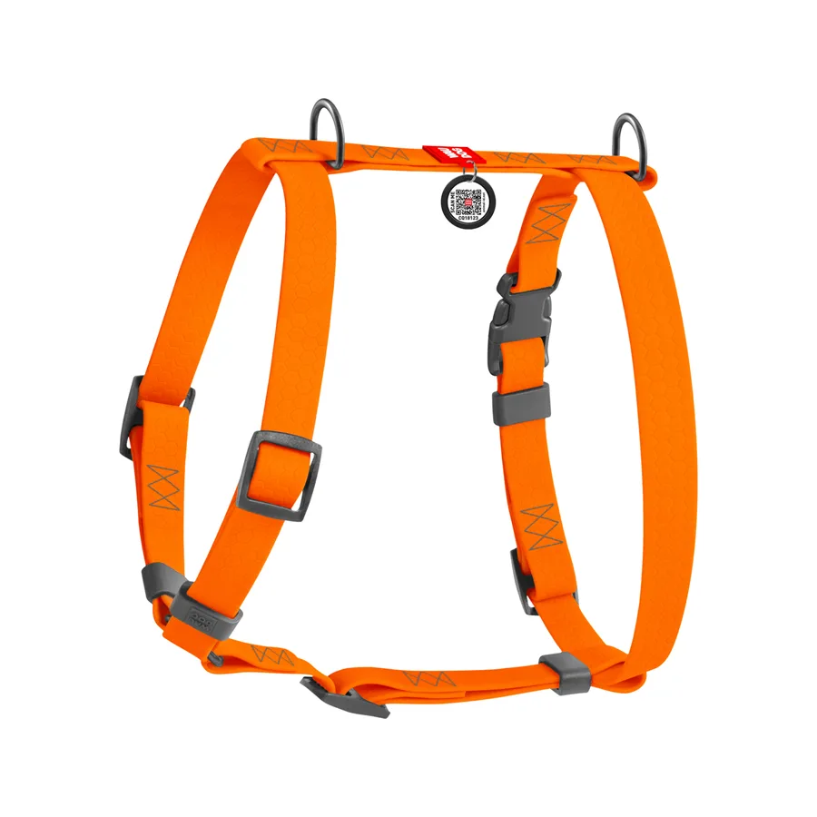 Шлея анатомічна WAUDOG Waterproof 25 мм 50-85 см Collartex помаранчева
