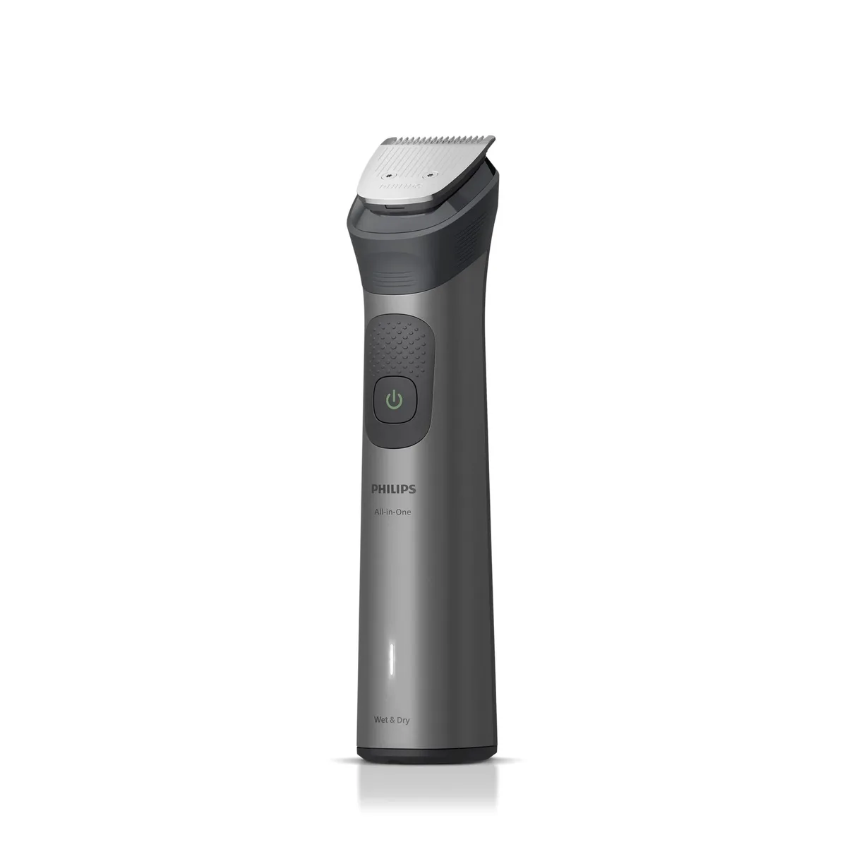 Тример Philips Series 7000 для бороди, волосся та тіла, 17 насадок, сталева конструкція, сірий колір.