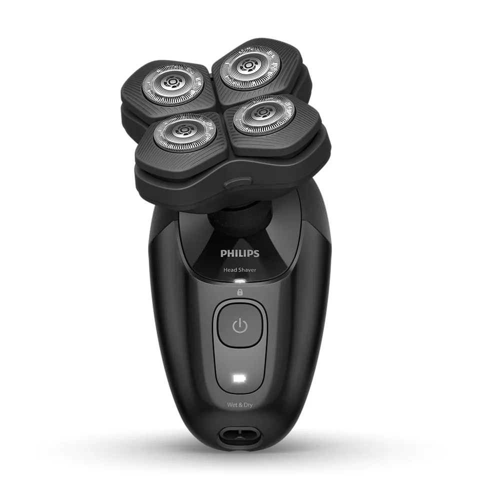 Електробритва Philips Роторна 4 головки Чорна