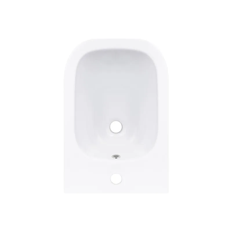 Биде напольное Qtap Presto Quadro 525x340x400 мм керамика белая