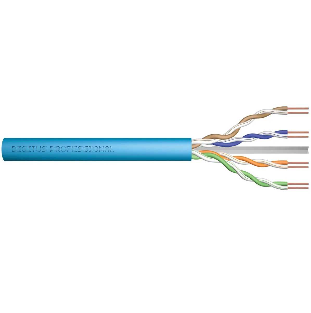Кабель "вита пара" DIGITUS CAT 6A U-UTP, 500м, AWG 23/1, LSZH, блакитний