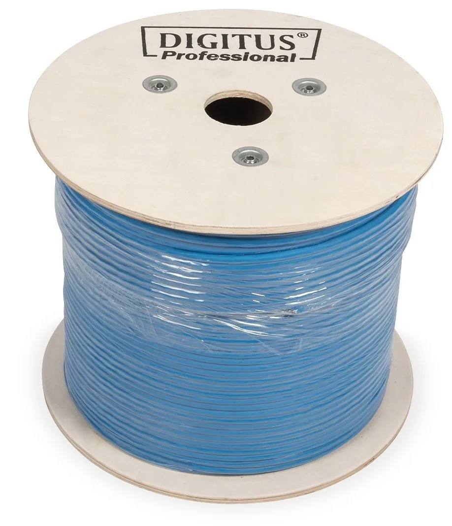 Кабель "вита пара" DIGITUS CAT 6A U-UTP, 500м, AWG 23/1, LSZH, блакитний
