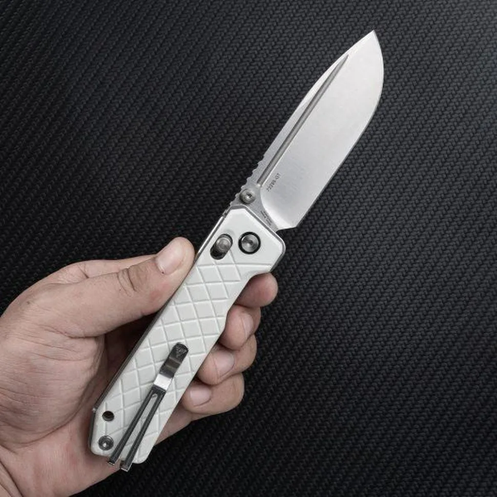 Ніж складаний SRM G10 207х87 мм Білий