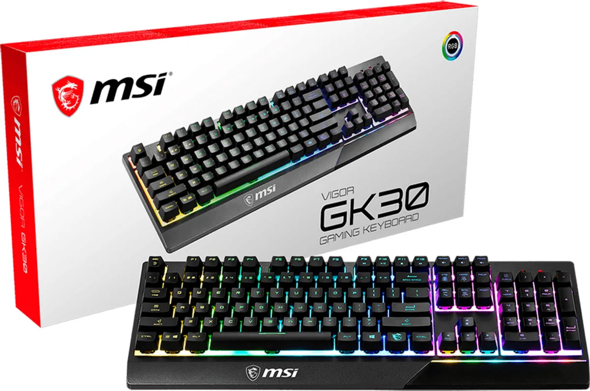 Клавіатура механічна MSI VIGOR GK30 UA, чорний