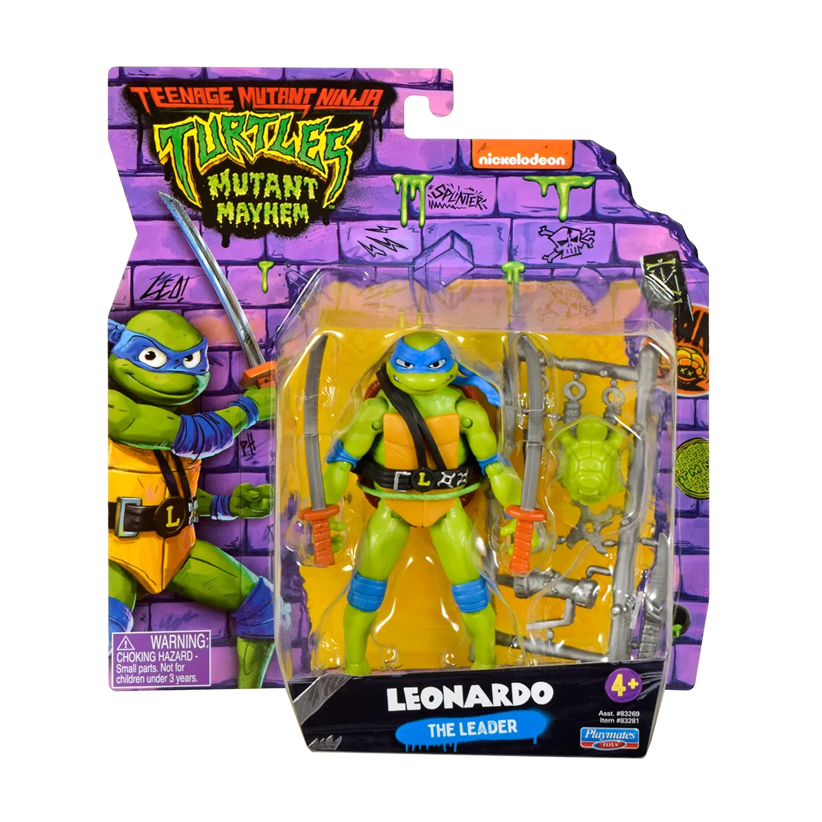 Ігрова фігурка TMNT Леонардо полімер 11,5 см блакитний
