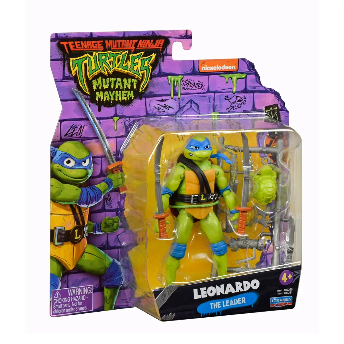 Ігрова фігурка TMNT Леонардо полімер 11,5 см блакитний