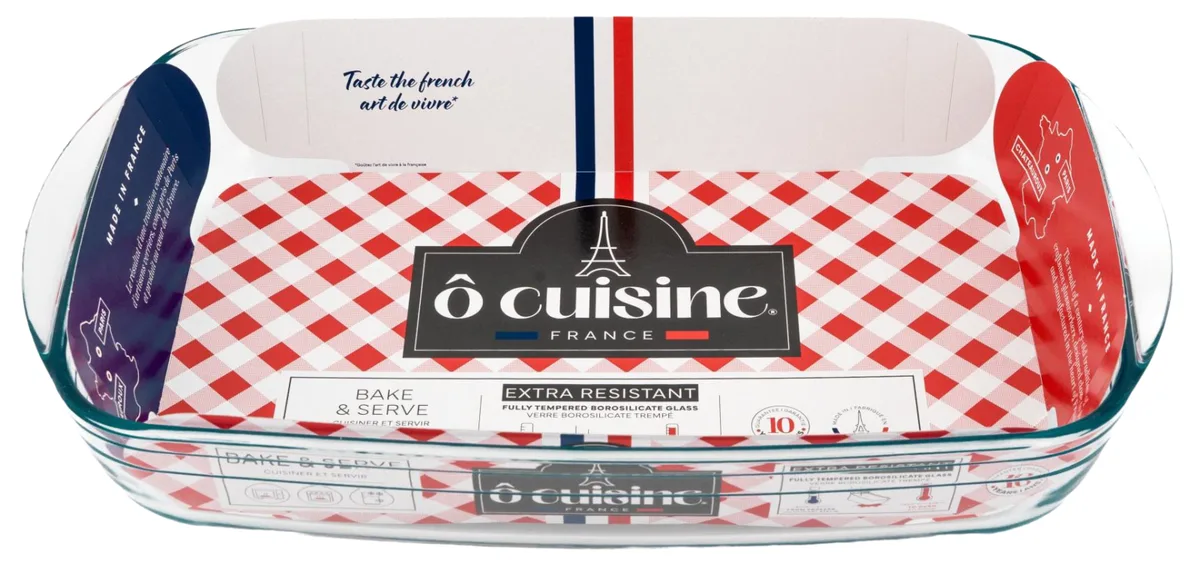 Форма O Cuisine боросилікатне скло 39х24х7 см 3,8 л прямокутна