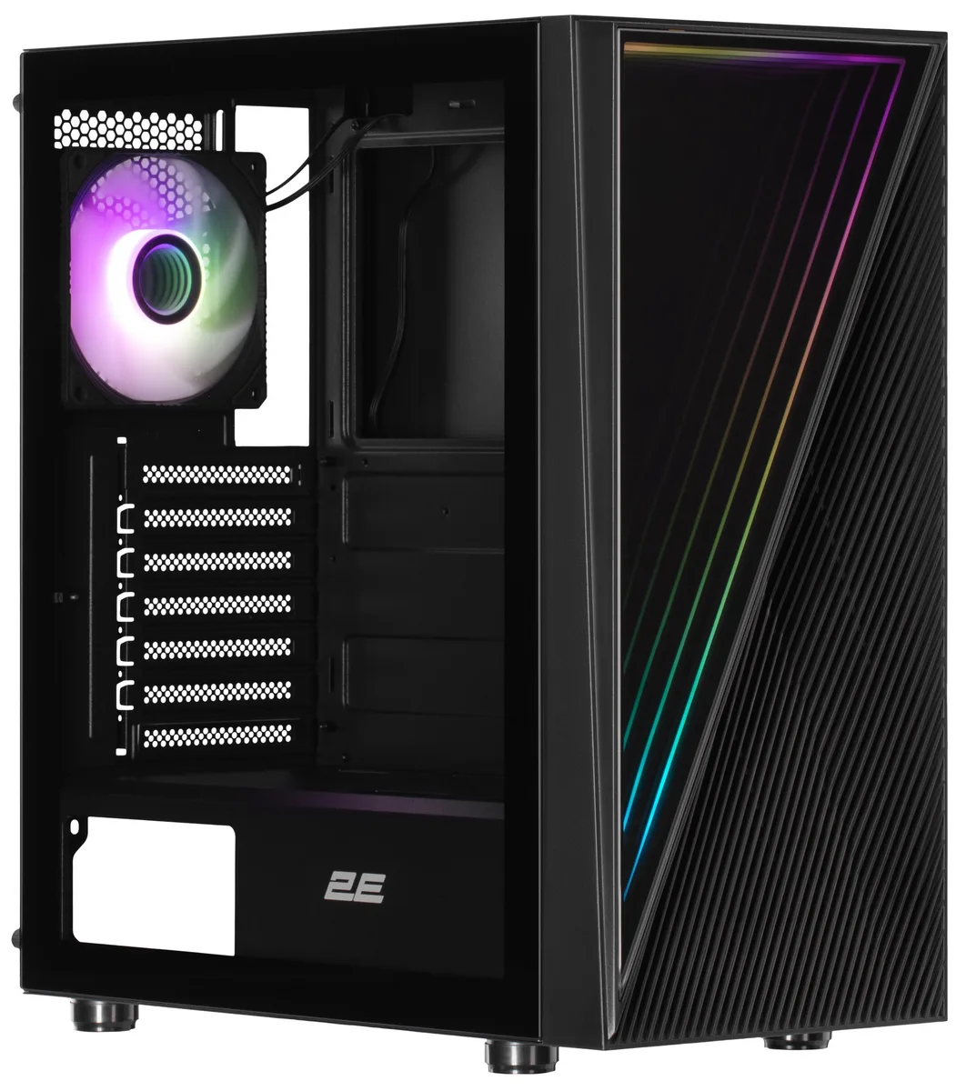 Корпус 2E Gaming Mid Tower без БЖ 440x210x405 мм чорний ARGB