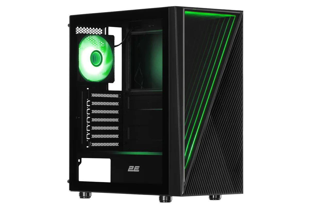 Корпус 2E Gaming Mid Tower без БЖ 440x210x405 мм чорний ARGB