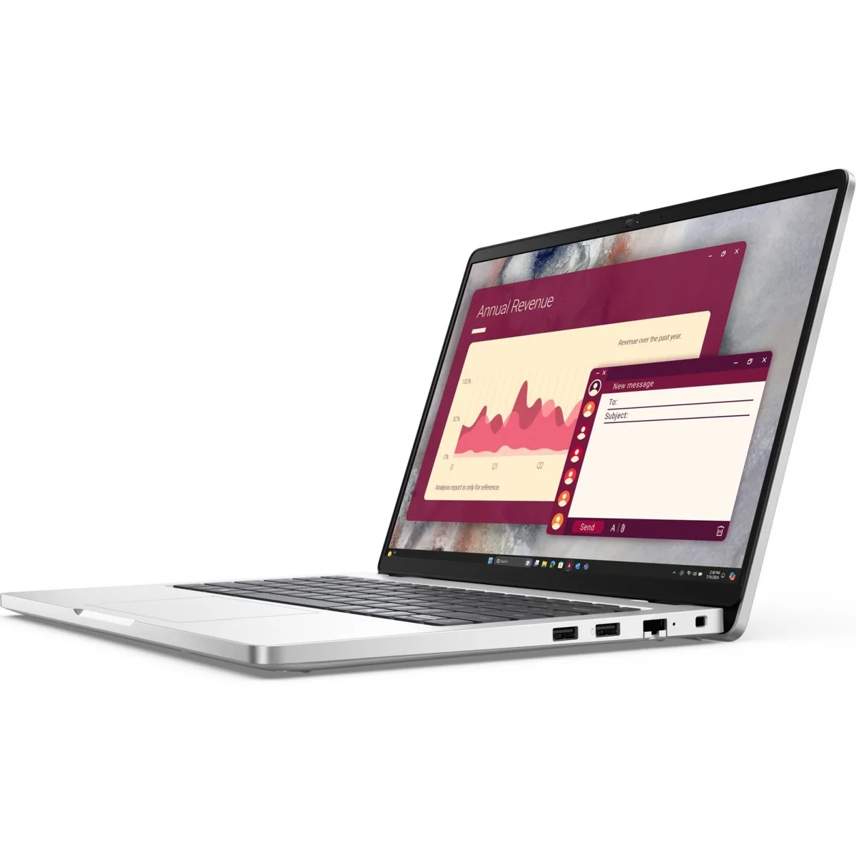 Ноутбук Dell Pro 14 14" FHD+ IPS AG, Intel U7-255U, 32GB, F512GB, UMA, Lin, сріблястий