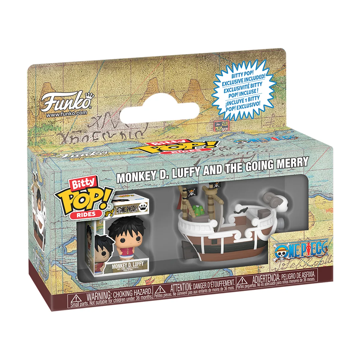 Набір фігурок Funko Bitty POP! Rides вініл 3,7 см Луффі та Гоінг Меррі