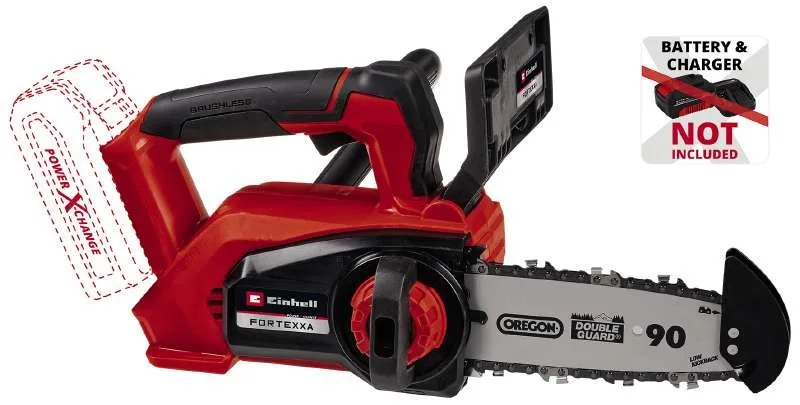 Акумуляторна ланцюгова пила Einhell Professional FORTEXXA 18/20 TH 18В PXC, 20 см, 2.54 кг, без батареї та зарядного пристрою.