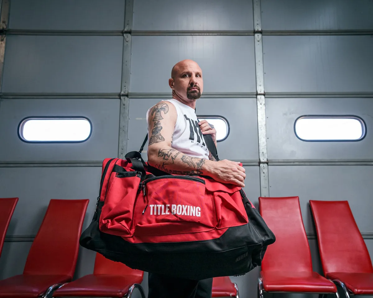 Спортивна сумка TITLE поліестер 70л червона