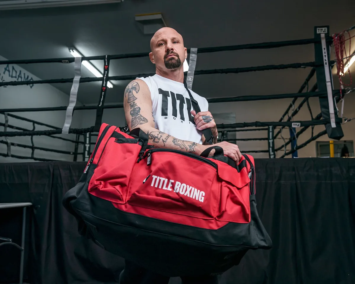 Спортивна сумка TITLE поліестер 70л червона