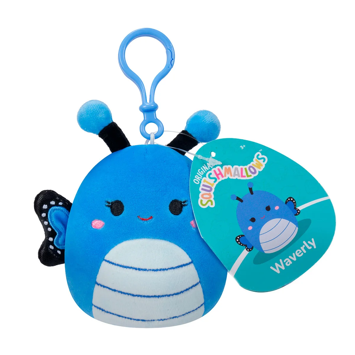 Мягкая игрушка Squishmallows полиэстер 9 см Бабочка Вейверли