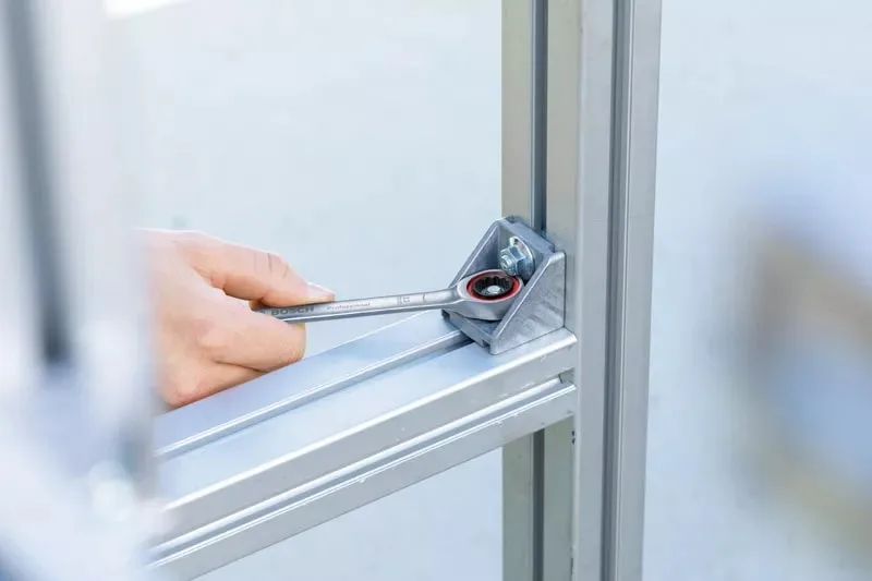 Набір комбінованих ключів Bosch Professional, 10 шт, розмір 6-19 мм.
