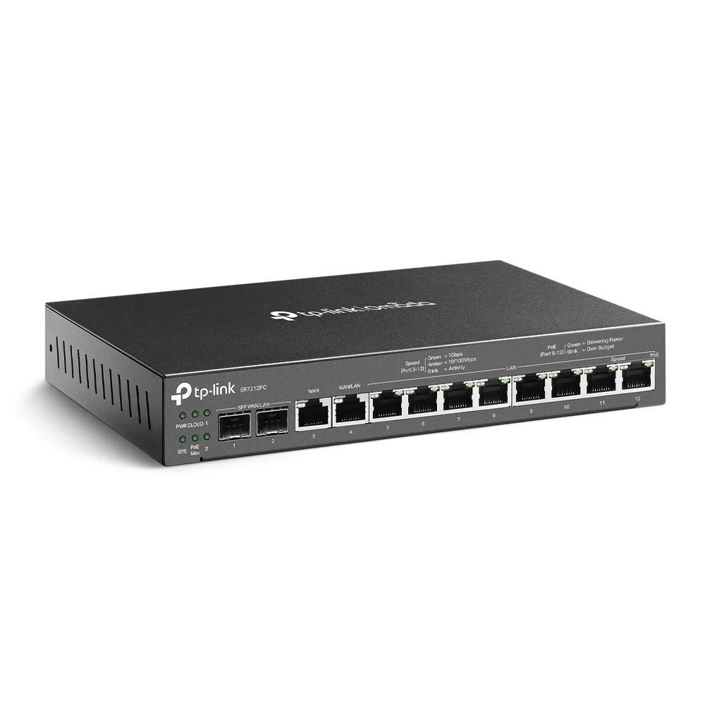 Мультисервисный маршрутизатор TP-Link 8 портов PoE 226х131х35 мм