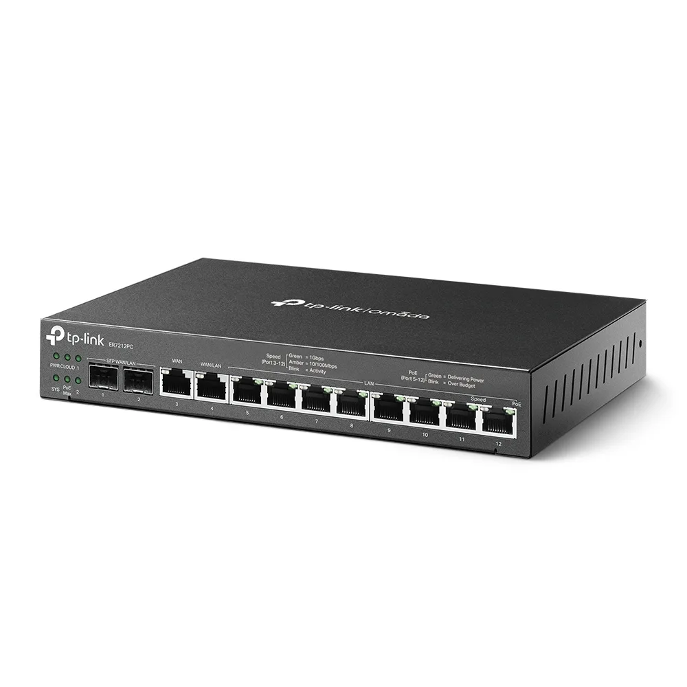 Мультисервисный маршрутизатор TP-Link 8 портов PoE 226х131х35 мм