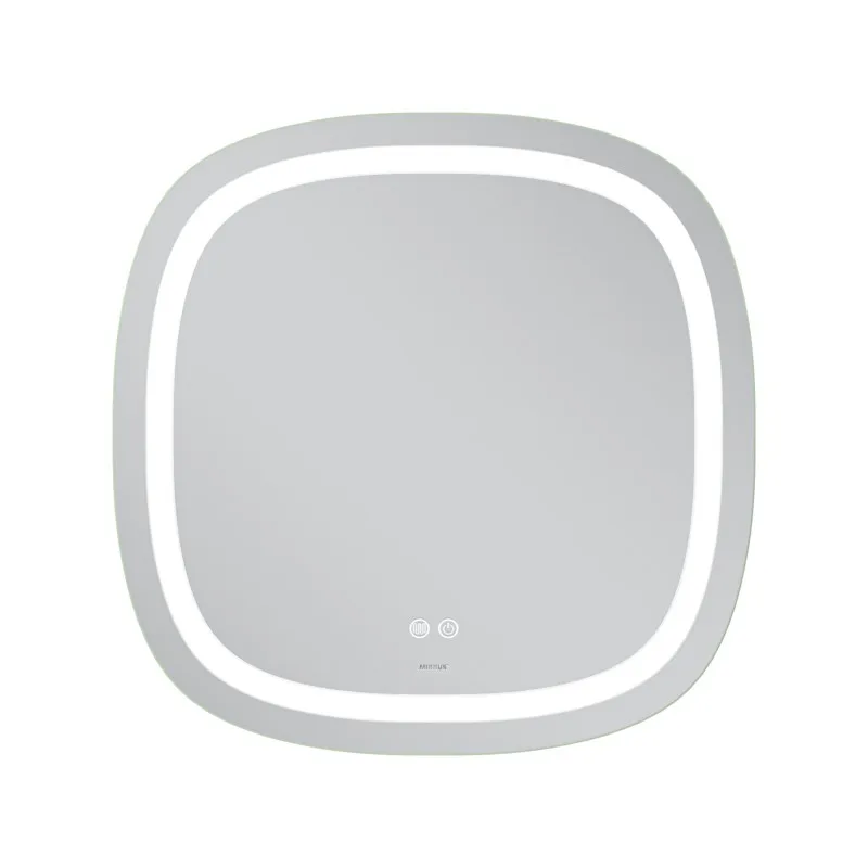 Дзеркало настінне MIXXUS DIVERSE 70x70 мм Безмідне скло LED Touch Біле
