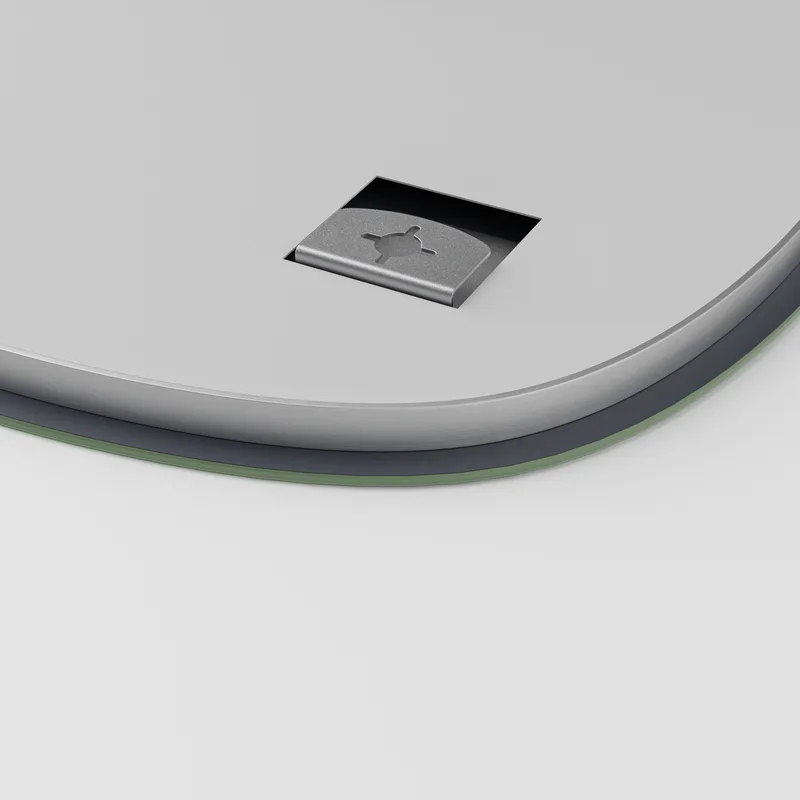 Дзеркало настінне MIXXUS DIVERSE 70x70 мм Безмідне скло LED Touch Біле