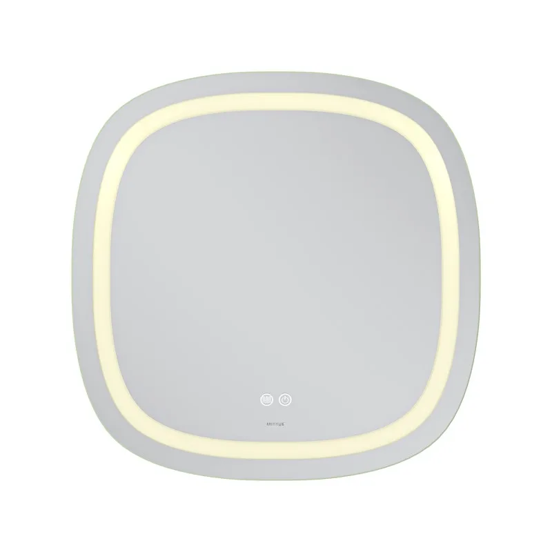 Дзеркало настінне MIXXUS DIVERSE 70x70 мм Безмідне скло LED Touch Біле