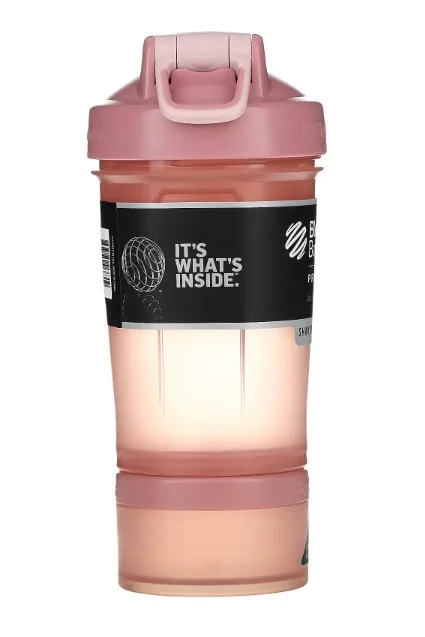 Шейкер спортивний BlenderBottle Tritan 650ml Рожевий з 2 контейнерами