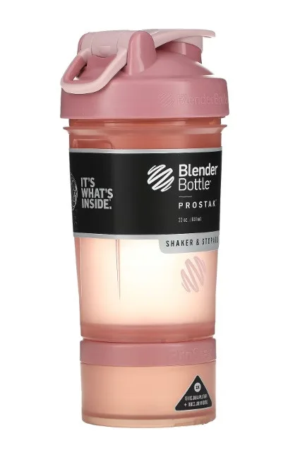 Шейкер спортивний BlenderBottle Tritan 650ml Рожевий з 2 контейнерами