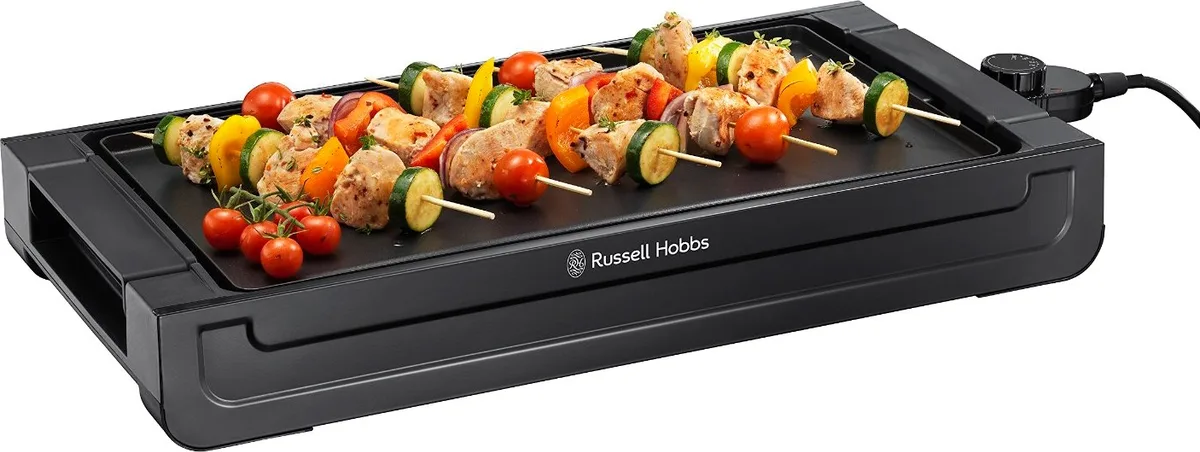Гриль Russell Hobbs электрический 1500Вт пластик 45х25 см черный